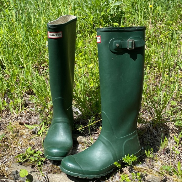 Hunter Shoes - Original Tall Green Hunter Boots